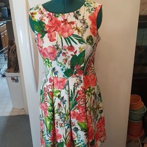 Size 12 Dressbarn floral sleeveless dress